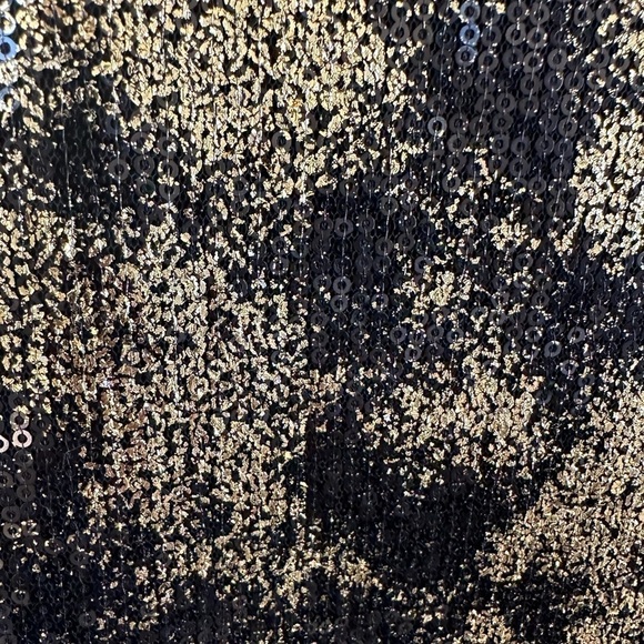 EUC Michael Kors Metallic Gold Sequins Sheath Dress - Picture 10 of 12